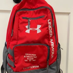 Underarmor backpack red and grey